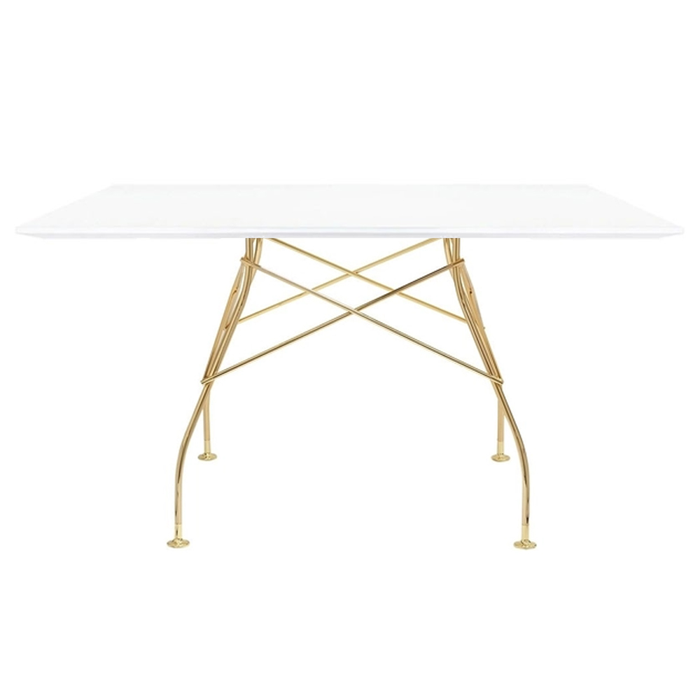 Mesa Glossy cuadrada Kartell