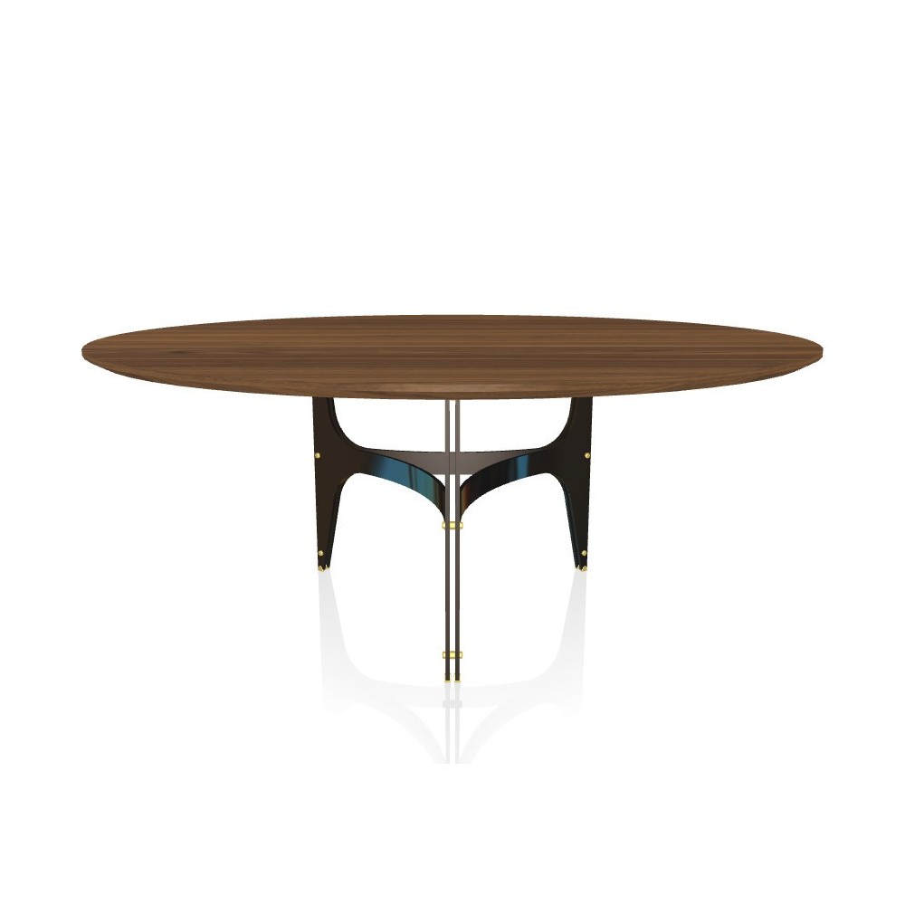 Mesa Universe Redonda Madera/Mármol Bontempi