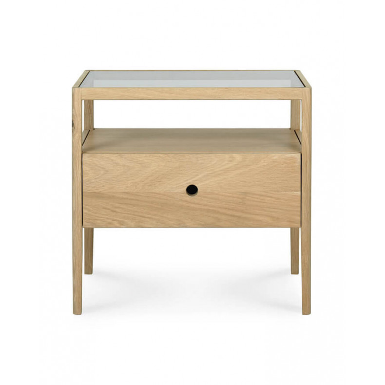 MESITA NOCHE SPINDLE ROBLE