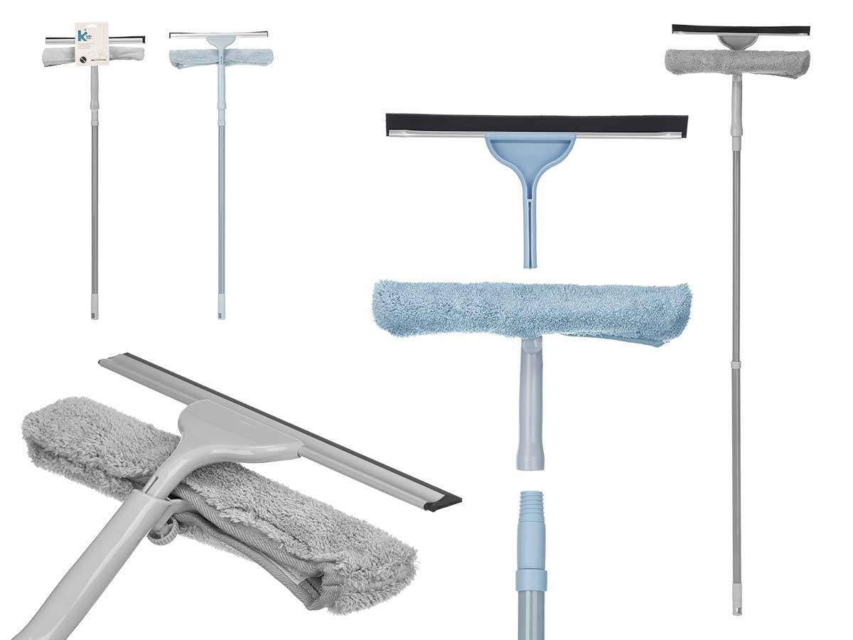 Arte Regal Limpia Cristal con Paño Palo Extensible Azul Gris 90x6x31 cm (12 Unidades)