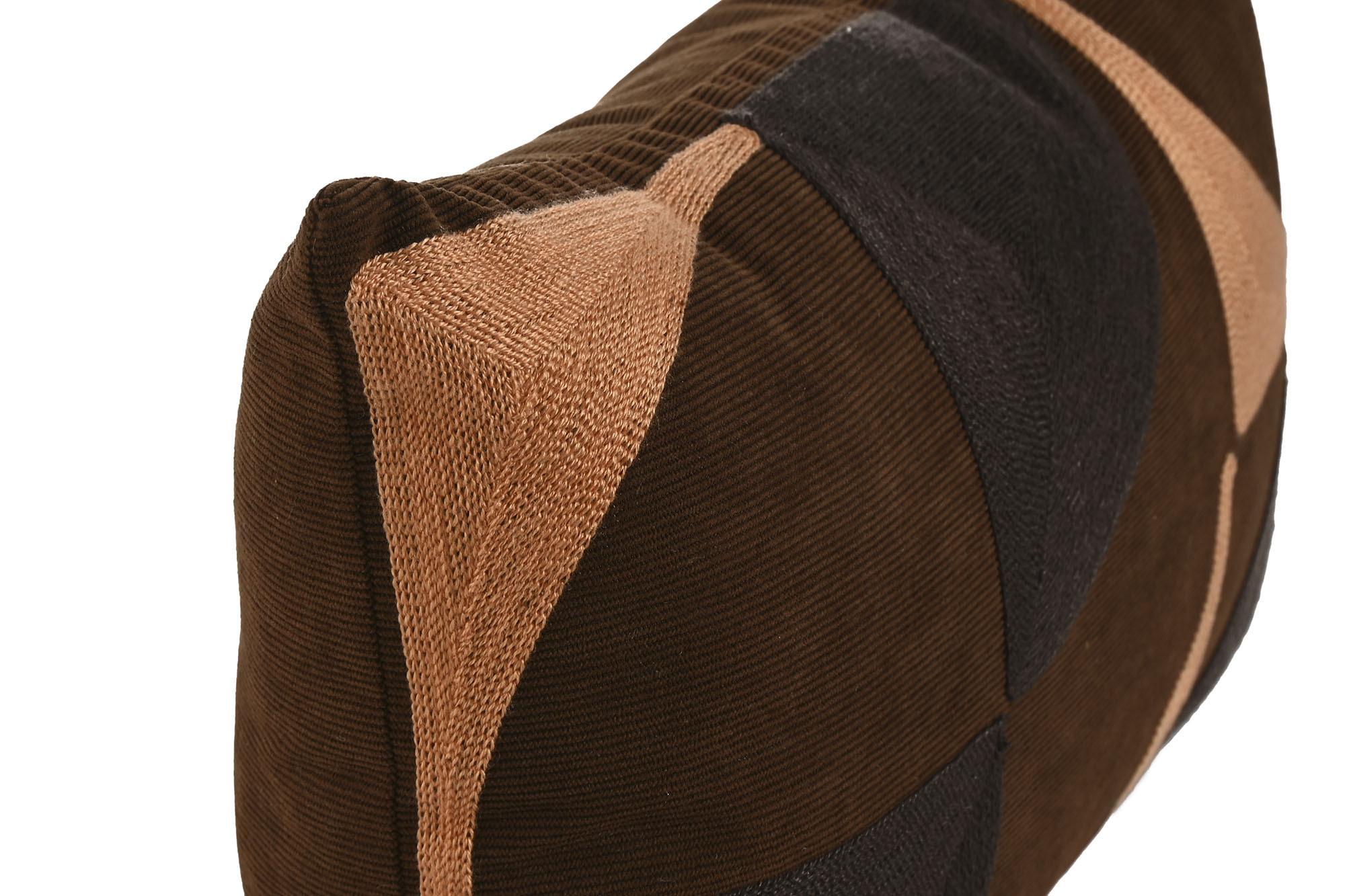 DKD Home Decor Terracotta 1c24 Cojín Boho Poliéster Bordado Marrón Terracota 30x50 cm con Cremallera - Pack de 2 Unidades