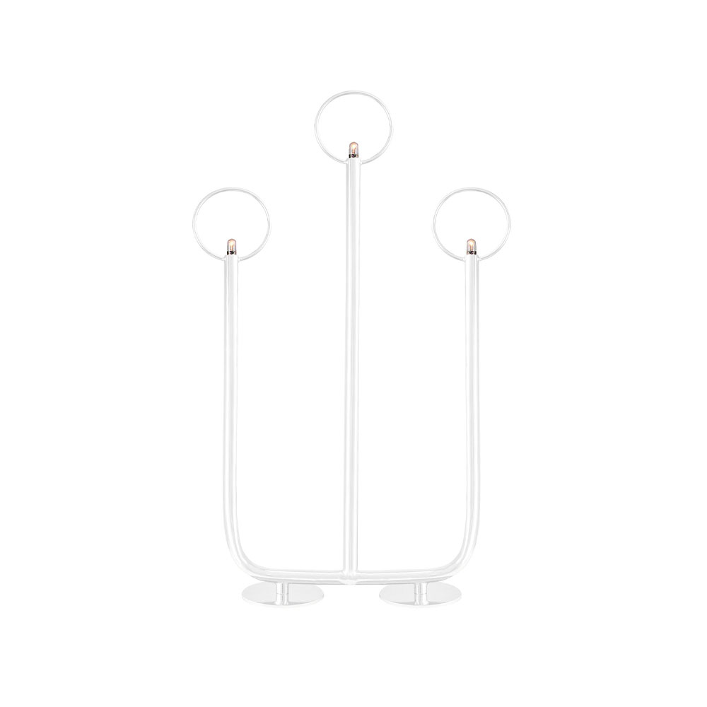 Candelabro de Adviento Natale 3 Blanco