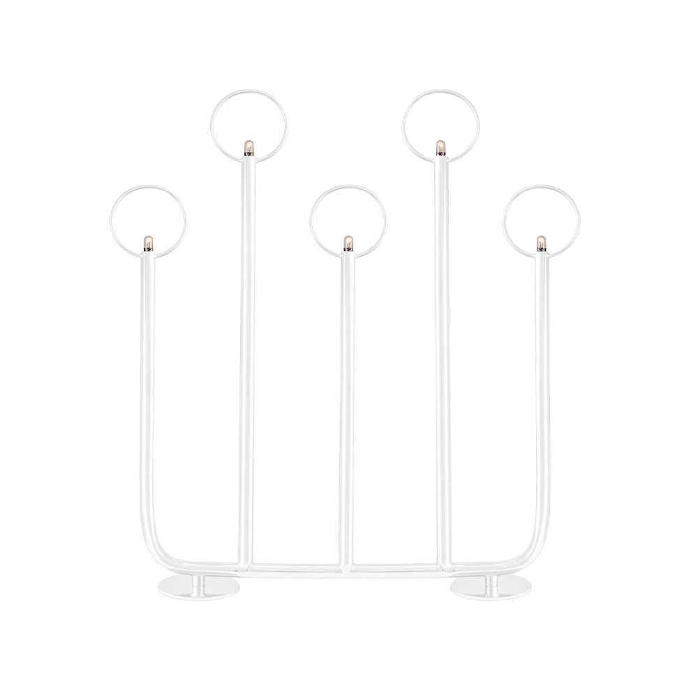 Candelabro de Adviento Natale 5 Blanco