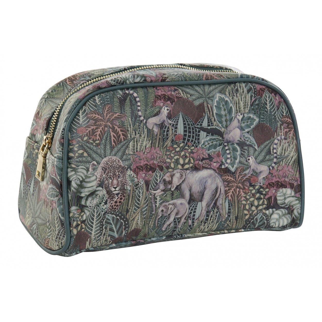 Neceser Mujer de Viaje, Diseño Jungla/Animales. Higiene, Maquillaje, Aseo... 26X12,5X16 cm