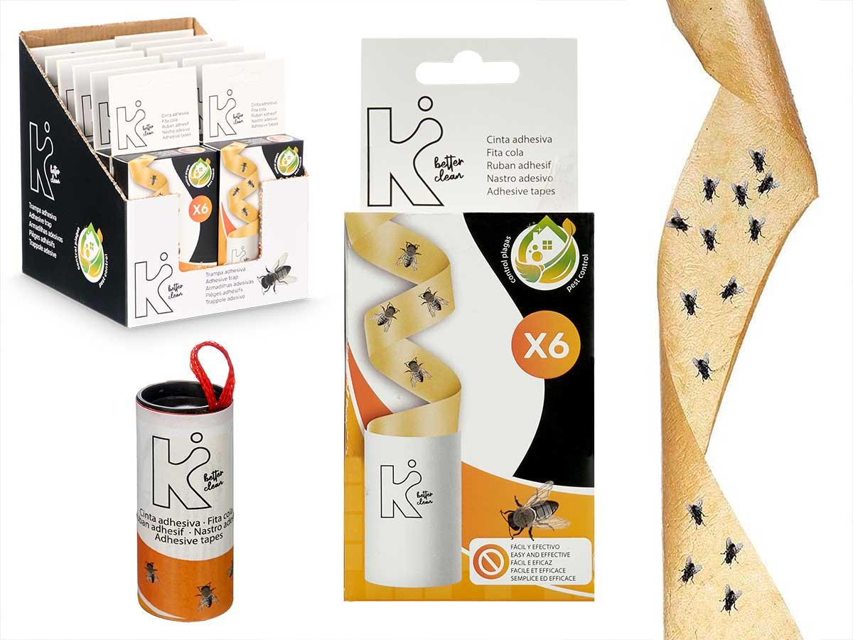 Arte Regal Set de 6 Trampas para Moscas Adhesivas Amarillas, Plástico PP, 7x16.5x2.5 cm (24 Unidades)