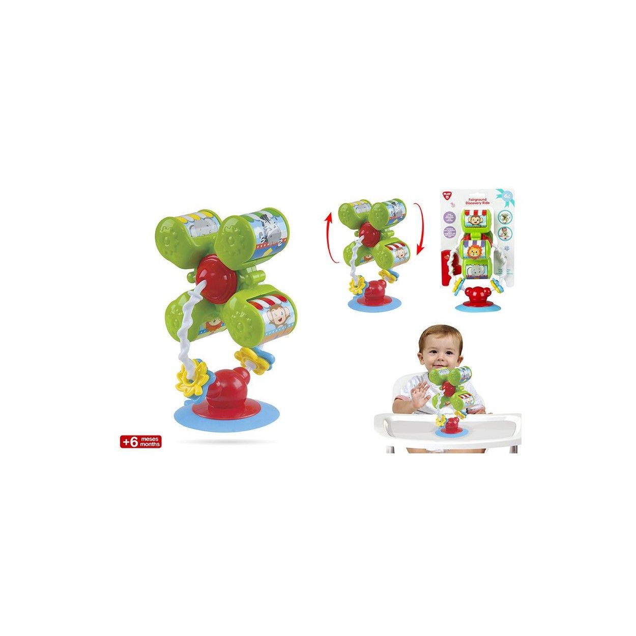 Noria de Actividades, Juego Infantil para Bebés con Animalitos, Divertida/Original 150x140x240 mm.-Hogarymas-