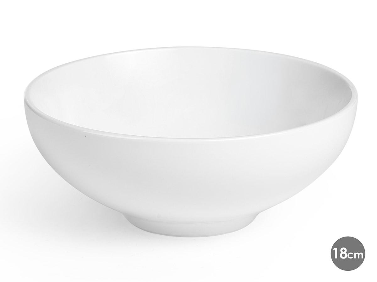 Vessia Bol de Porcelana Blanca Redonda 18 cm (16 Unidades)