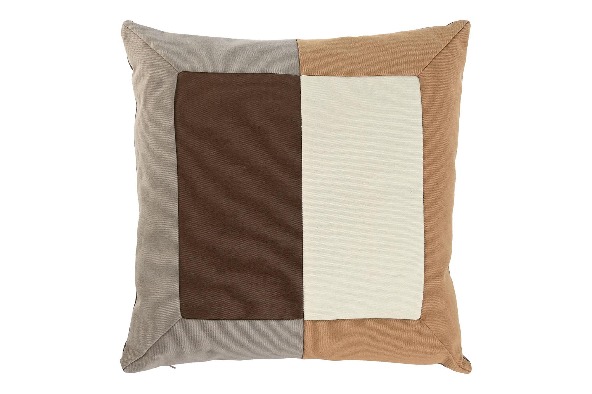 DKD Home Decor Terracotta 1c24 Cojín Boho de Algodón Patchwork Multicolor 45x45 cm (2 Unidades) con Cremallera