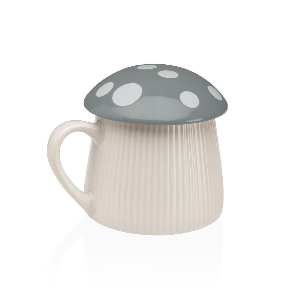Taza con Tapa Versa Gris Seta