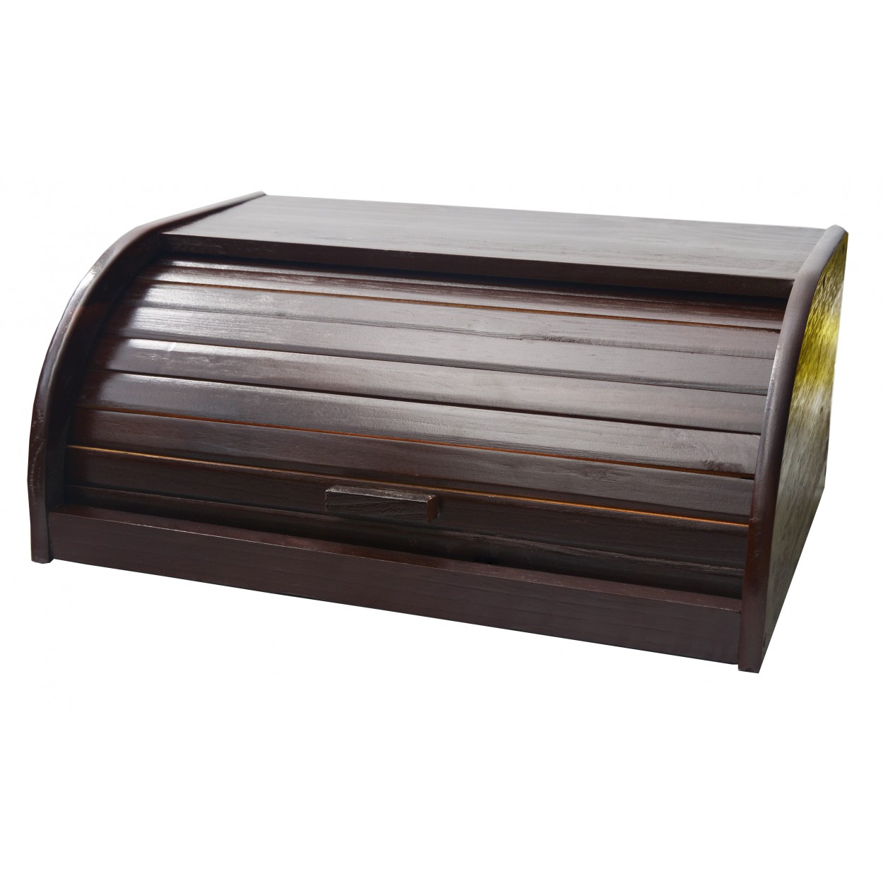 Panera Madera Natural, con abertura de Persiana. Ideal para Cocina, Diseño Práctico/Rústico 37x16x26 cm- Hogar y Más