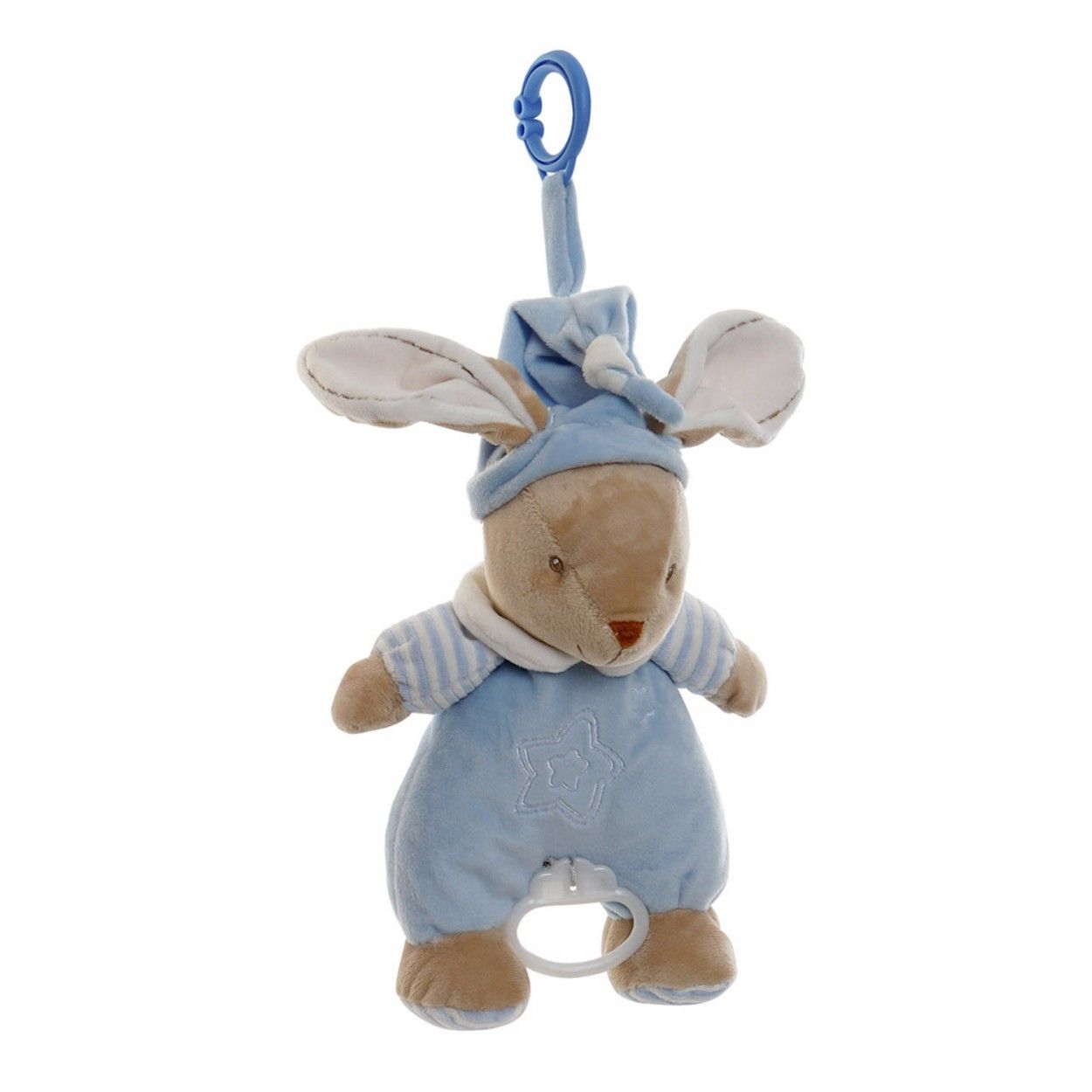 Peluche Musical de Conejo, para Bebés y Niños, con anilla para poder Colgarlo. Diseño Animal, con estilo Infantil - Hogar y Más