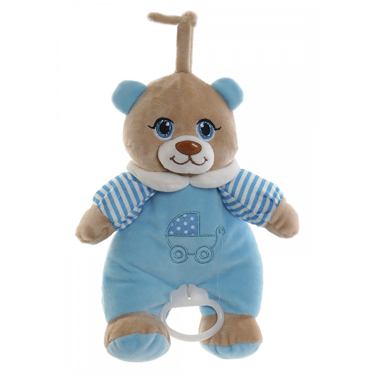 Peluche Musical, para Bebés y Niños, con enganche para poder Colgarlo. Diseño de Animal, con estilo Infantil - Hogar y Más