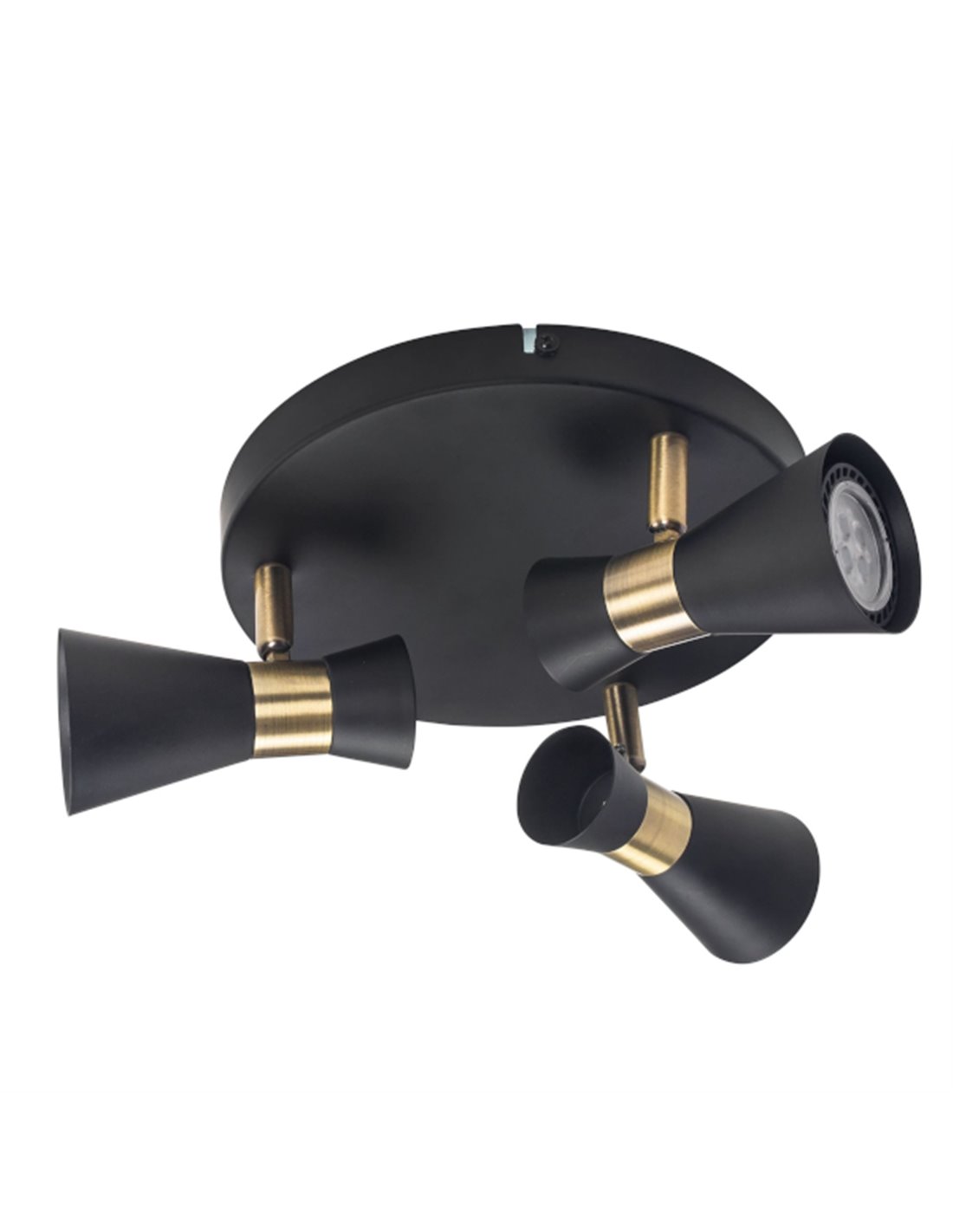 Plafón de techo Eufo - FORLIGHT - Lámpara circular con 3 focos orientables