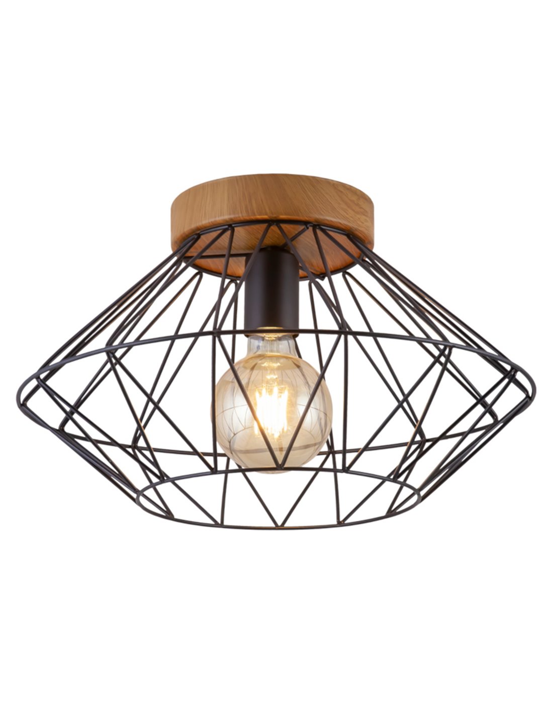 Plafon de techo Antibes - AJP - Tipo jaula negra
