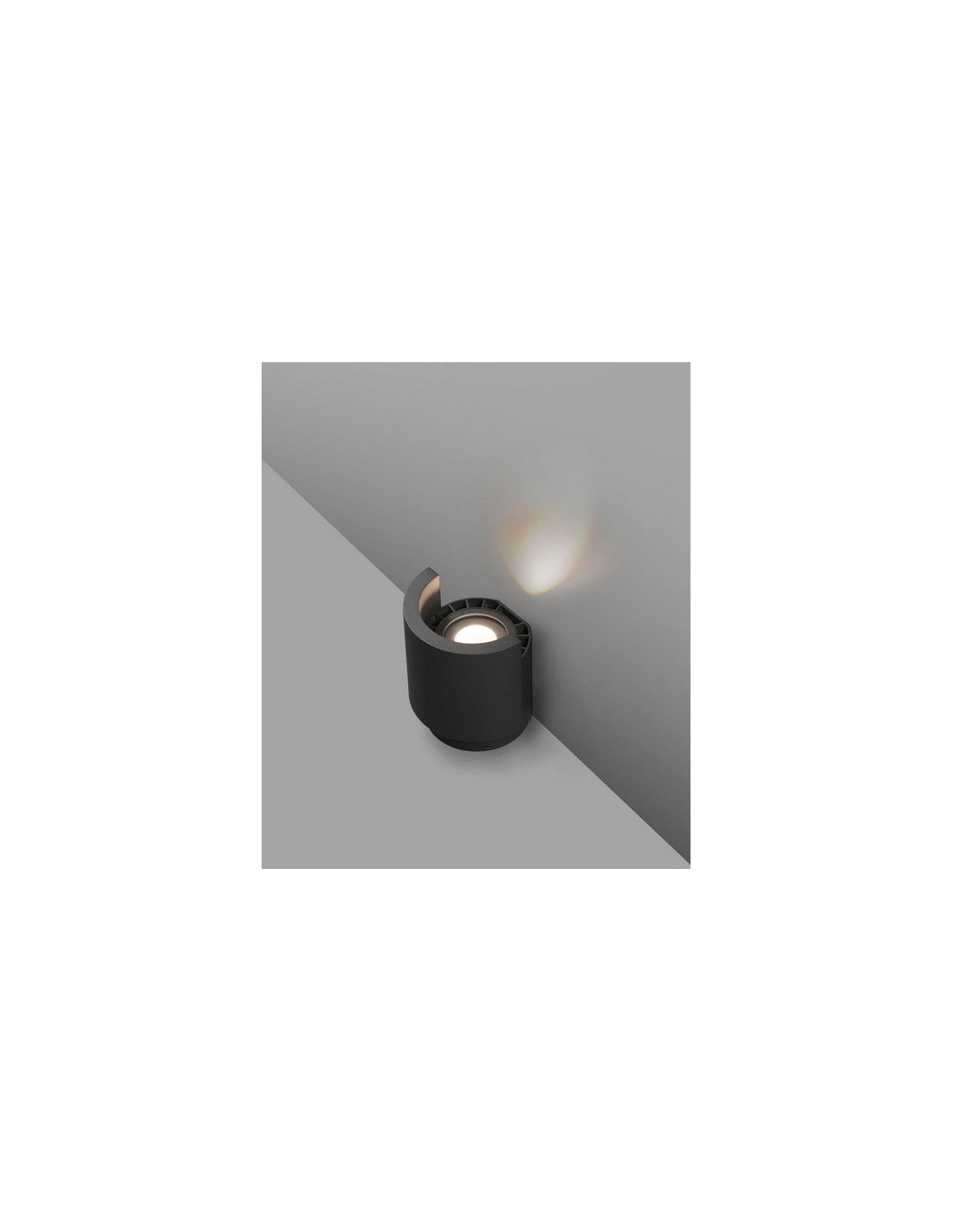 Proyector de suelo Noboru - Faro - Lámpara de exterior, Acabado gris oscuro, LED COB 3000K