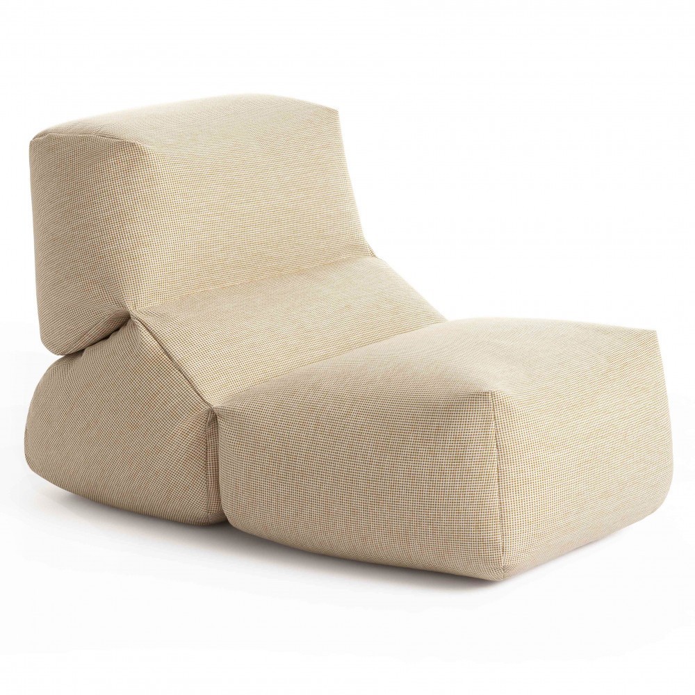 Puf Grapy yellow vichy Outdoor GAN