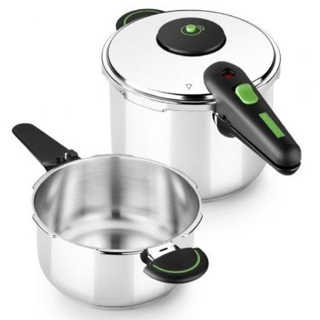 Olla Express Monix M911005 4 L + 6 L Acero Inoxidable 6 L 2 Piezas