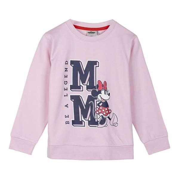 Cerdá Sudadera de Algodón Cepillado Minnie Mouse Rosa para Niña Talla 3 Años