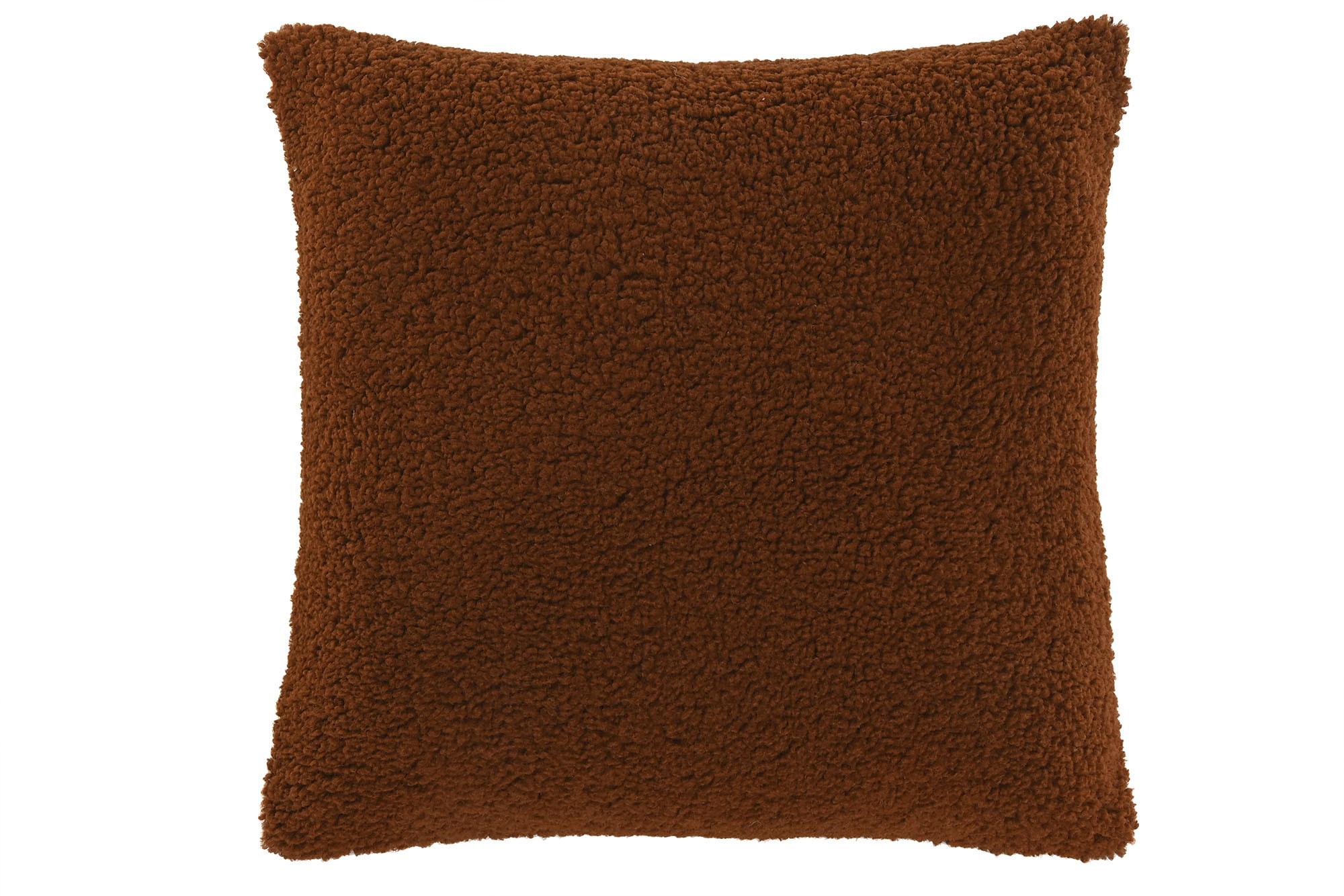DKD Home Decor Bucle 1c24 Cojín Boho Terracota 45x45 cm Poliéster - Pack de 2 Unidades