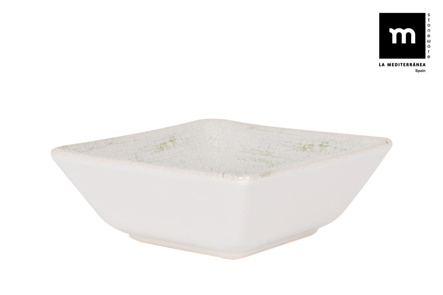 La Mediterranea Bol Cuadrado Idris Elite Brillo 13 x 13 x 5 cm 295 g (28 Unidades)