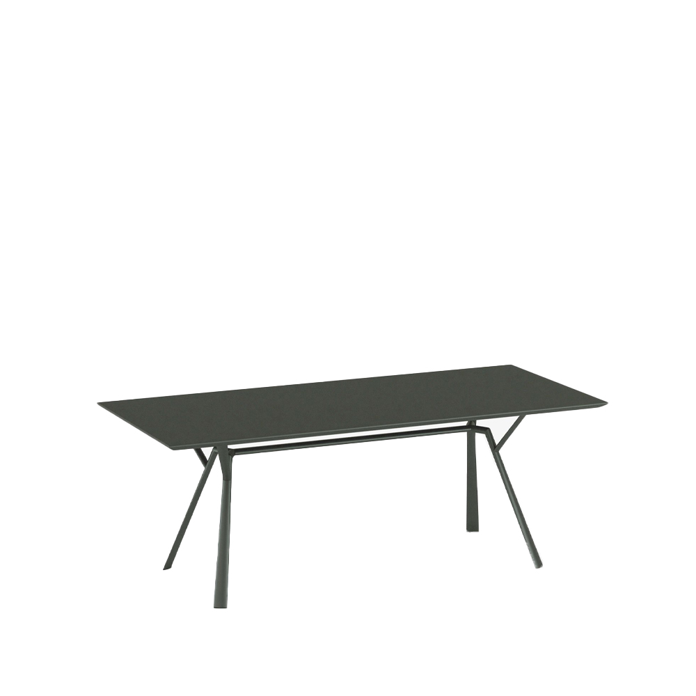 Mesa Radice Quadra Metalic grey, 90x200 cm