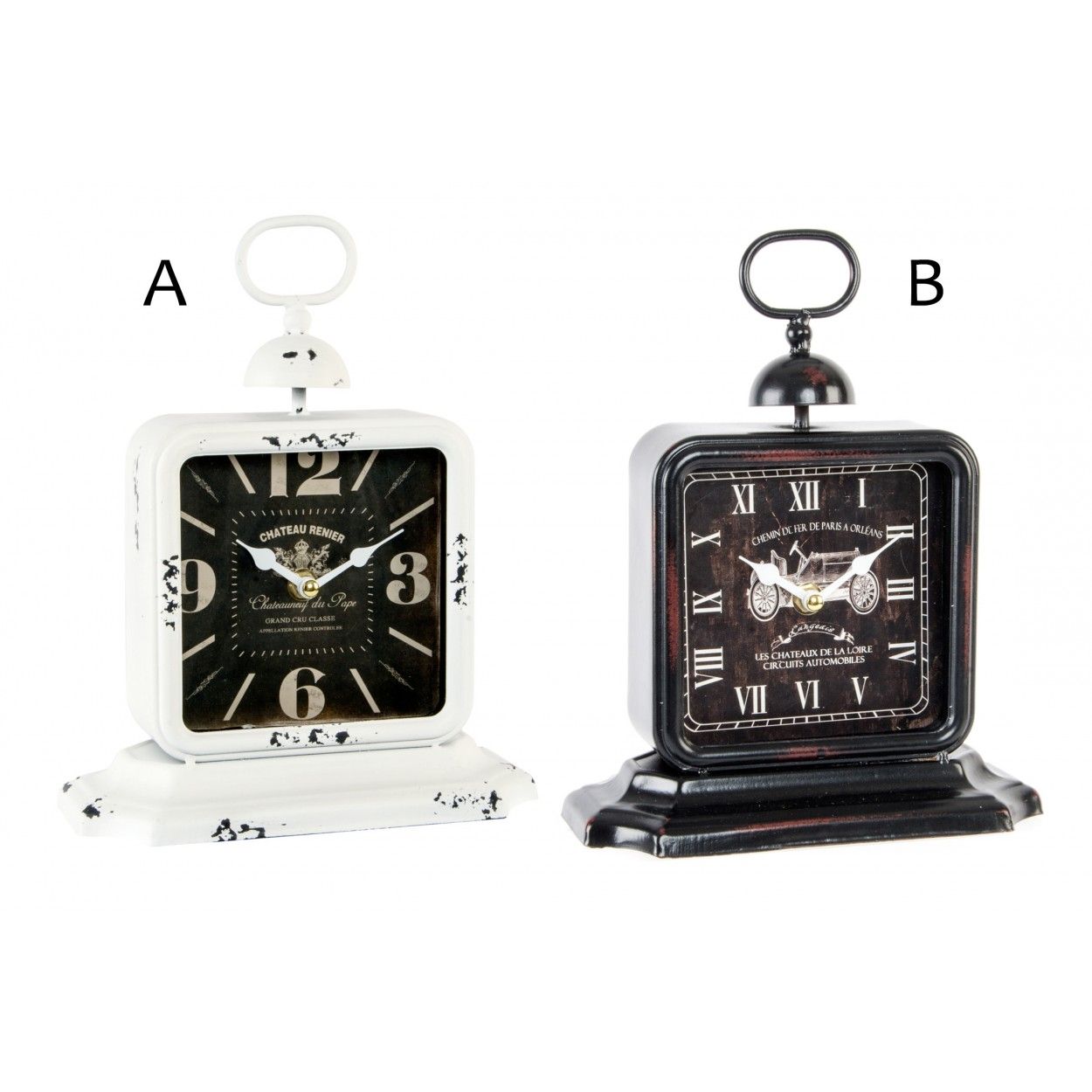 Reloj de sobremesa elegante y Vintage de metal Good Times - Hogar y Mas