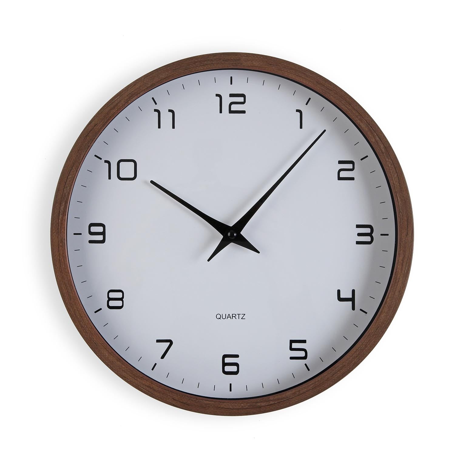 RELOJ ECO MADERA BLANCO 30CM