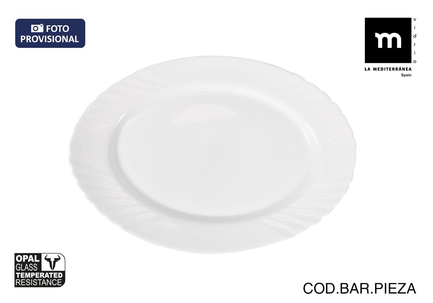 La Mediterranea Bandeja Oval Everett Opal 23 cm x 16 cm x 2 cm (48 Unidades)