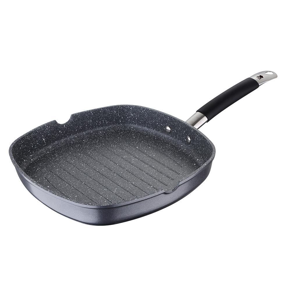 Masterpro Asador de aluminio forjado Home Edition Bgmp-3287-bk Ø28x28x4,5 cm