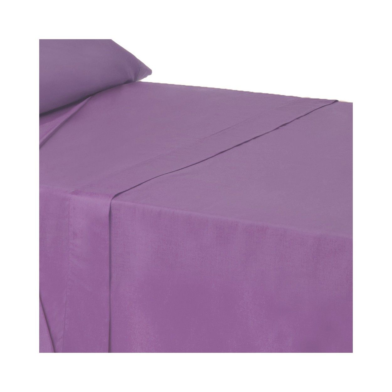 Sábana encimera lila para camas de 90 - Hogar y más