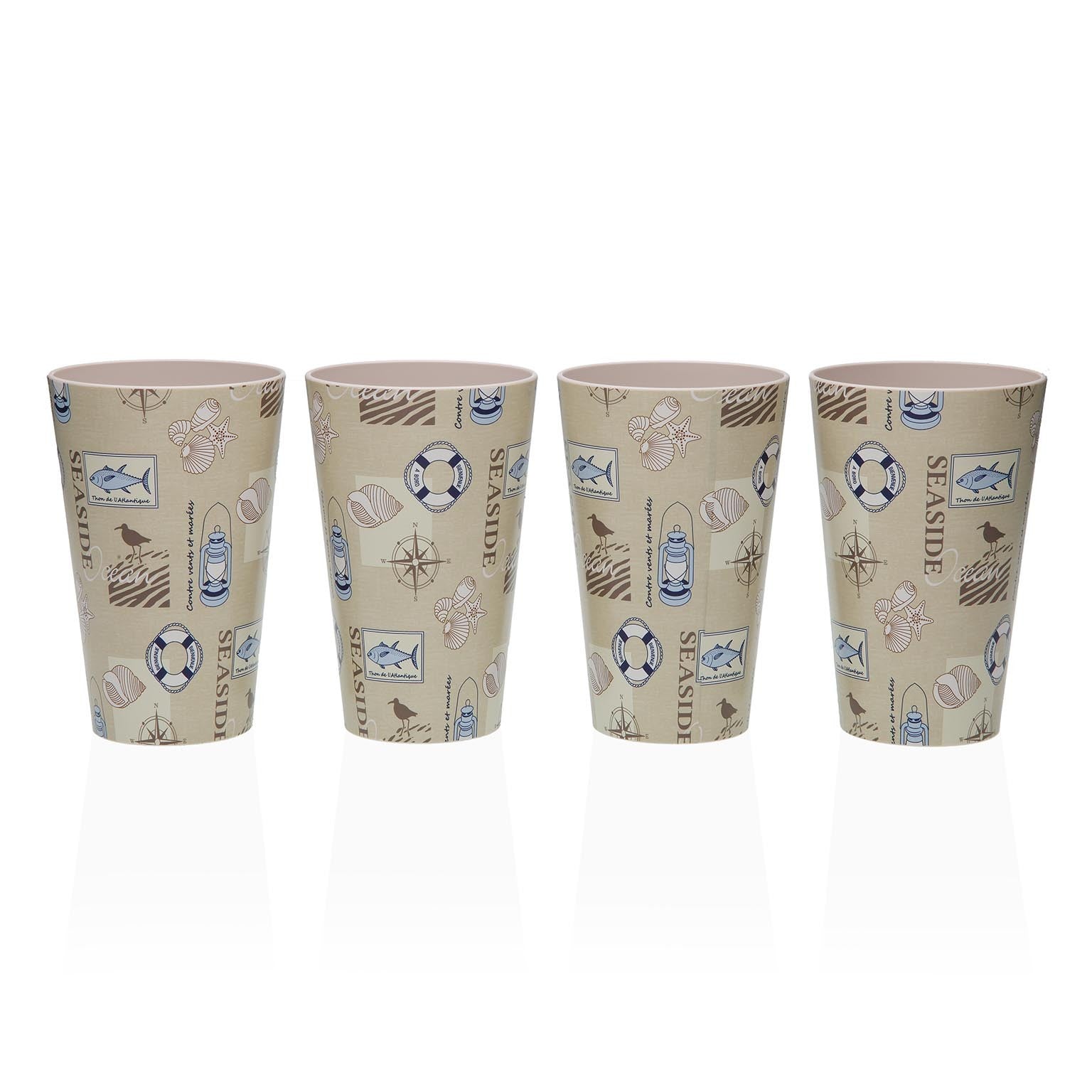 SET 4 VASOS SEASIDE