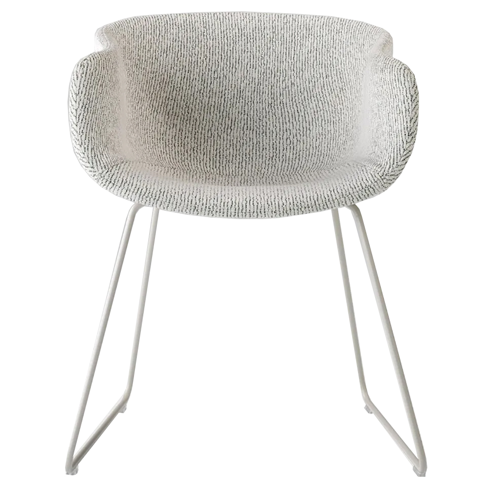 Silla Bai trineo Tapizada Ondarreta