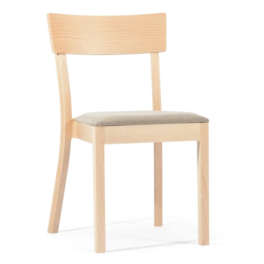 Silla Bergamo tapizada Ton