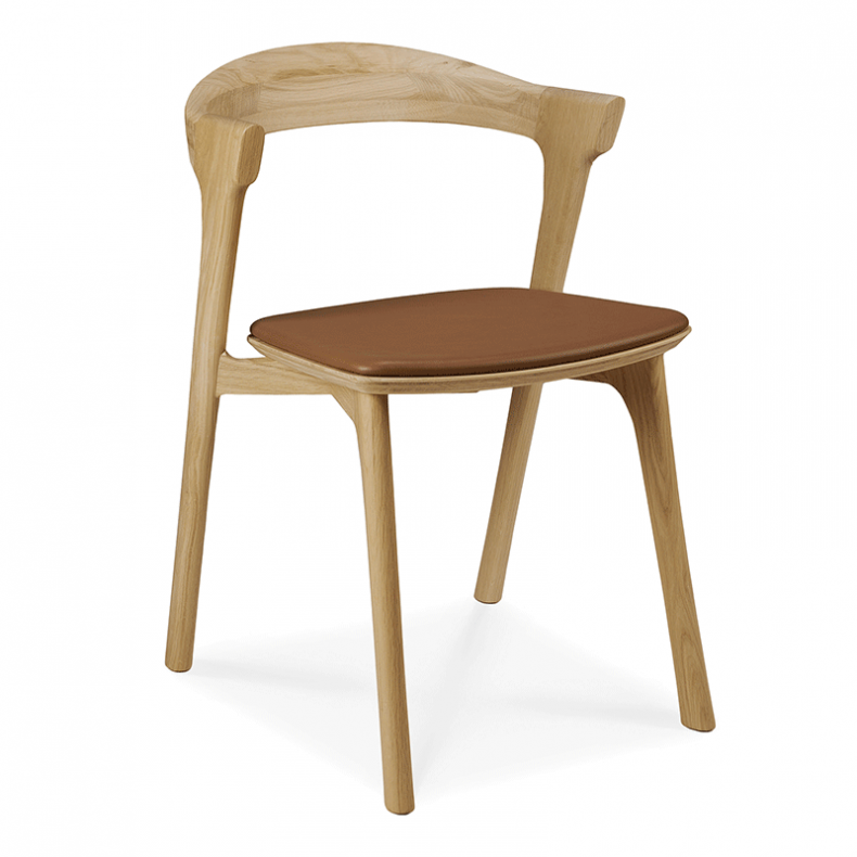 SILLA BOK ROBLE/ CUERO COGNAC