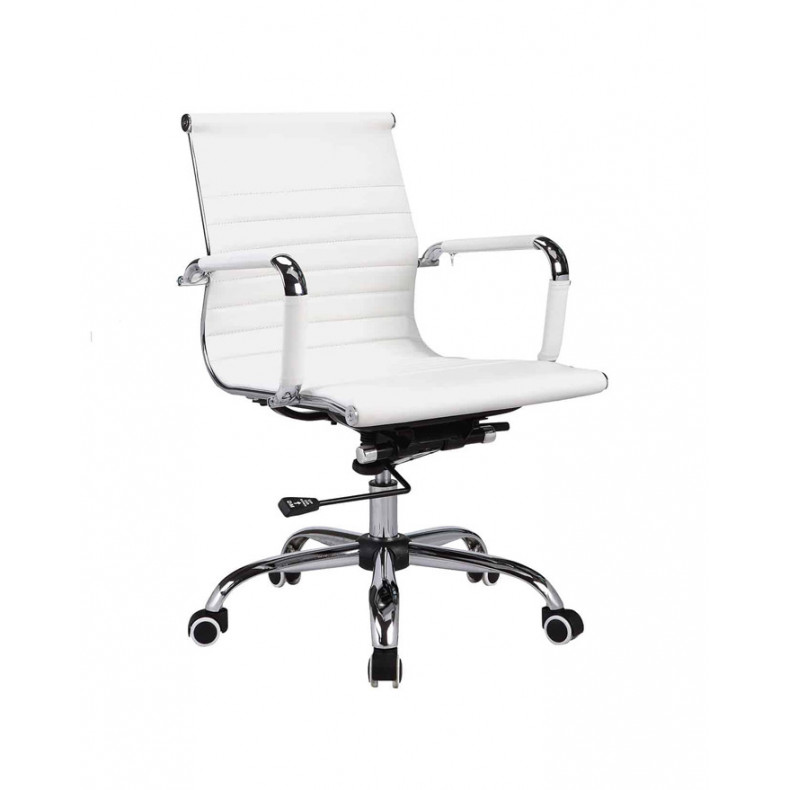 SILLA ESTUDIO RESPALDO BAJO BLANCA