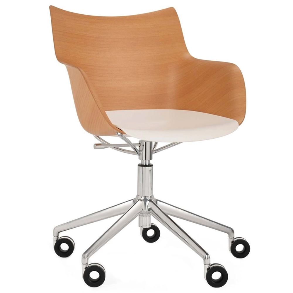 Silla Q/Wood Ruedas Kartell