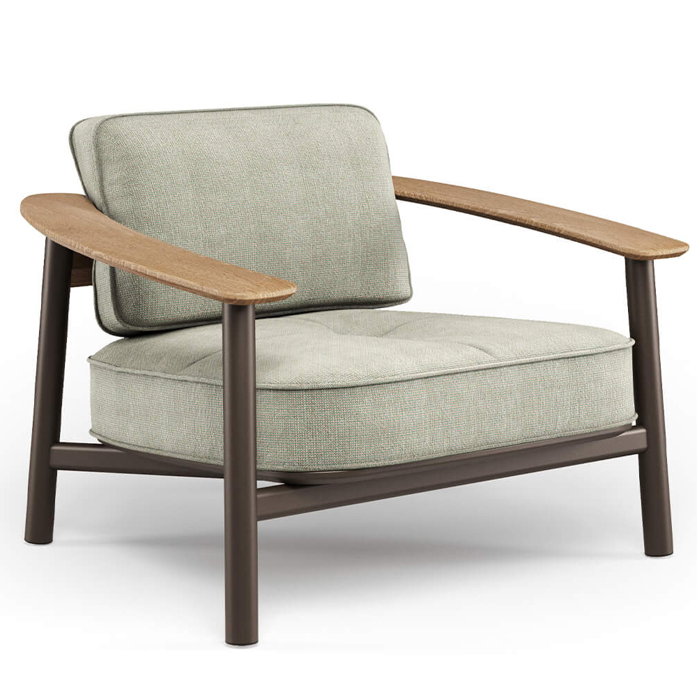 Butaca tapizada metal Twins Emu