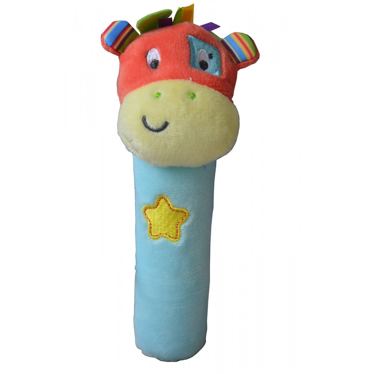 Sonajero de Peluche Colorido, realizado en Poliester, con diseño de Animales y estilo Infantil, para Bebés - Hogar y Más