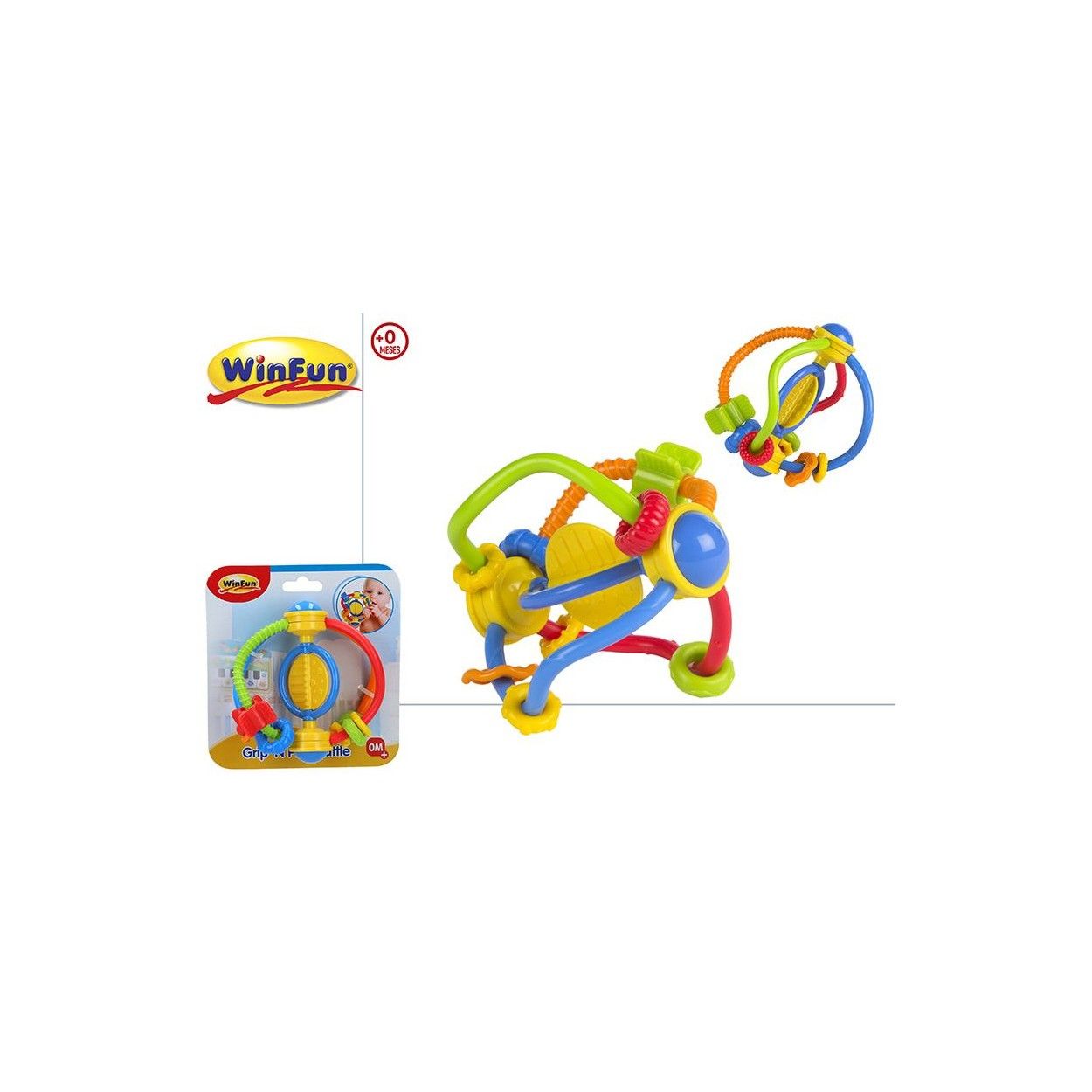 Sonajero Multifunción para Bebés, muy Colorido. Diseño Original/Divertido 16x55x175 cm.-Hogarymas-