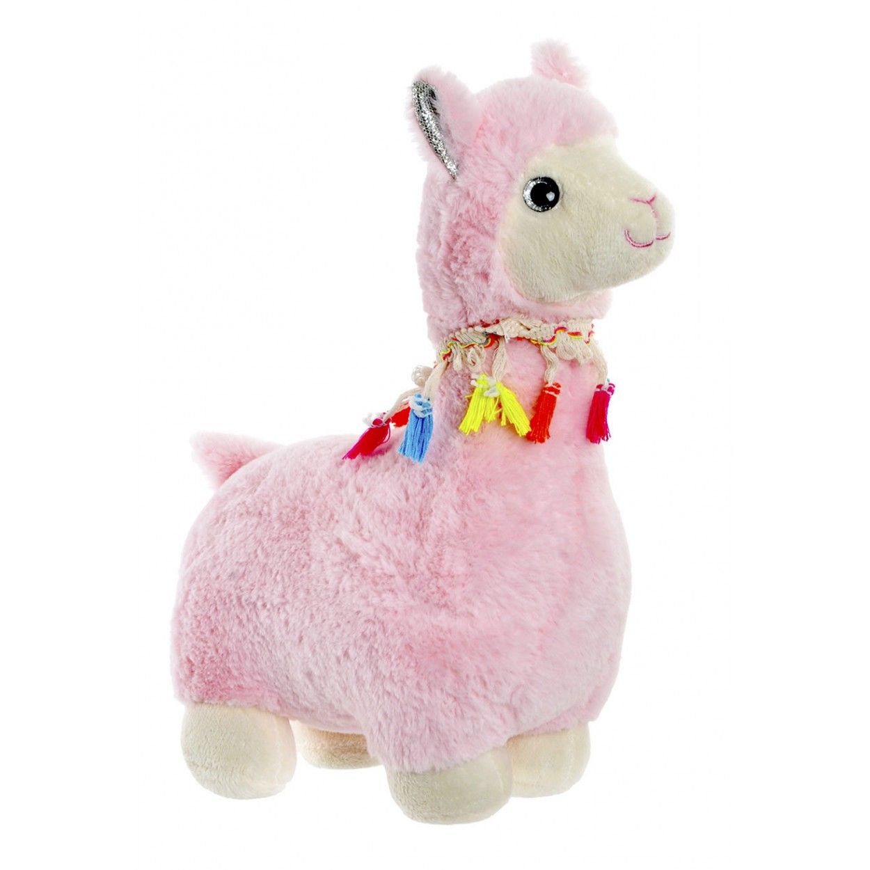 Sujetapuertas Decorativo de LLama en Poliester, Ideal para su hogar Original/Alegre 12X22X30 cm.-Hogarymas-