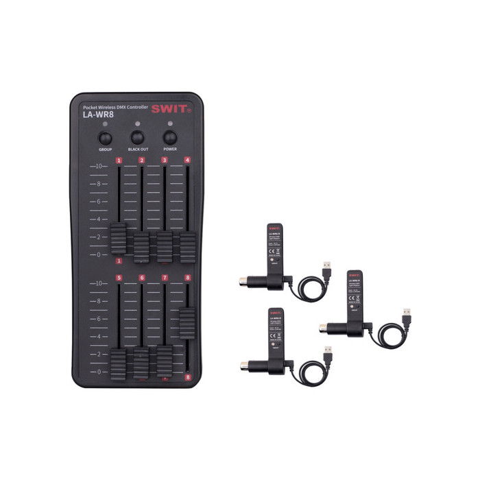SWIT POCKET WIRELESS DMX CONTROLLER BUNDLE LA-WR8TX+3RX