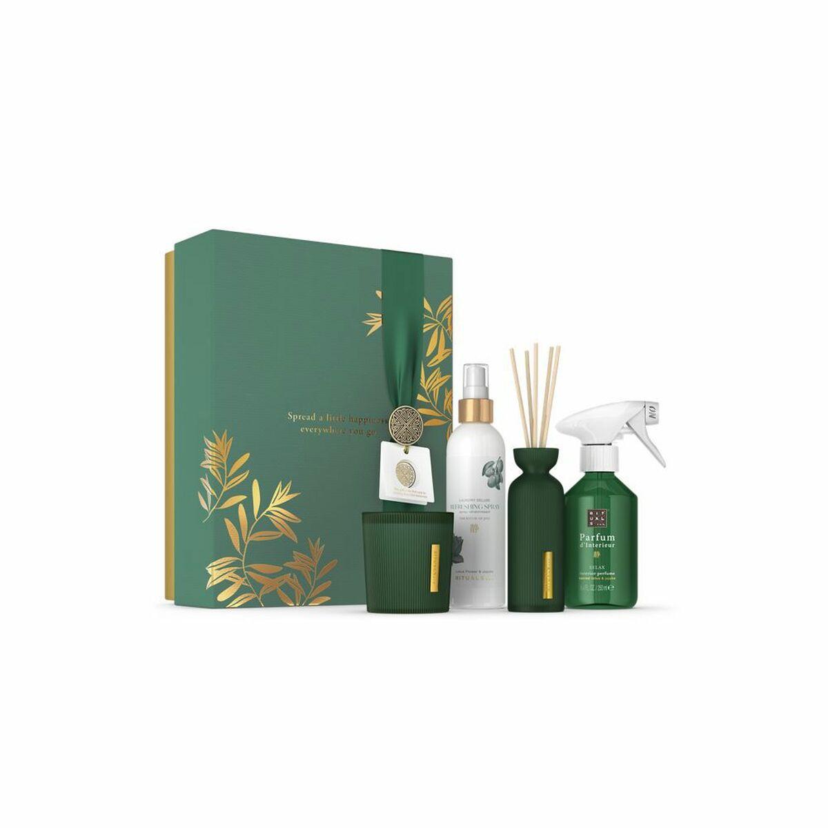 Rituals The Ritual of Jing Large Gift Set - Set de Regalo con Perfume para el Hogar, Vela Aromática, Barritas y Spray - 4 Piezas