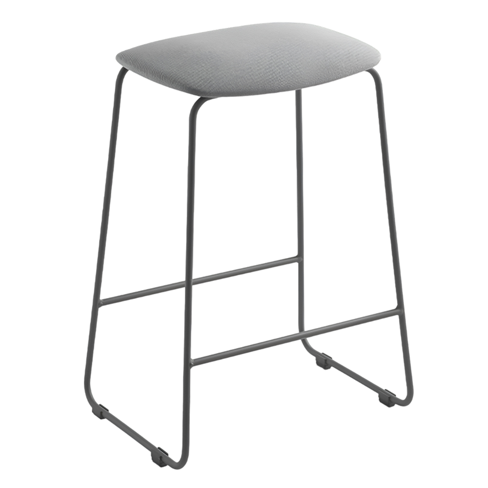 Taburete Bisell metal tapizado Treku