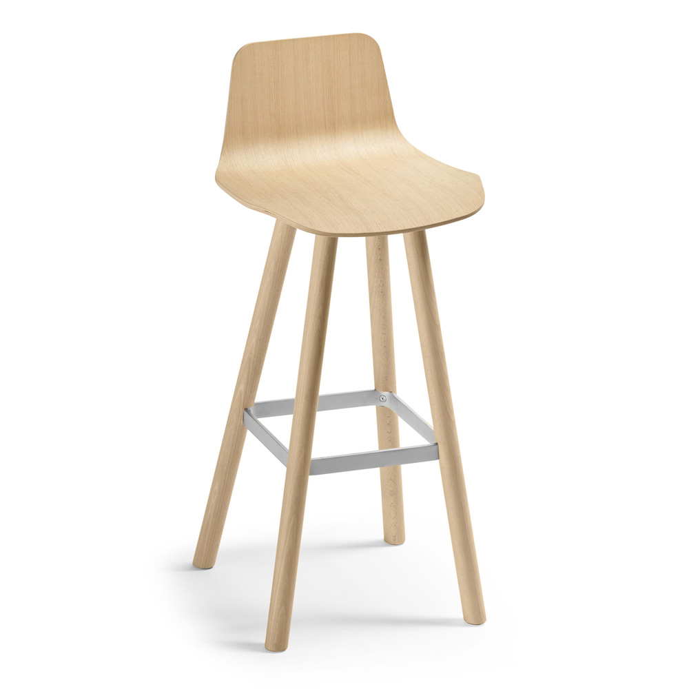 Taburete Set Patas de Madera Roble Alto Sellex