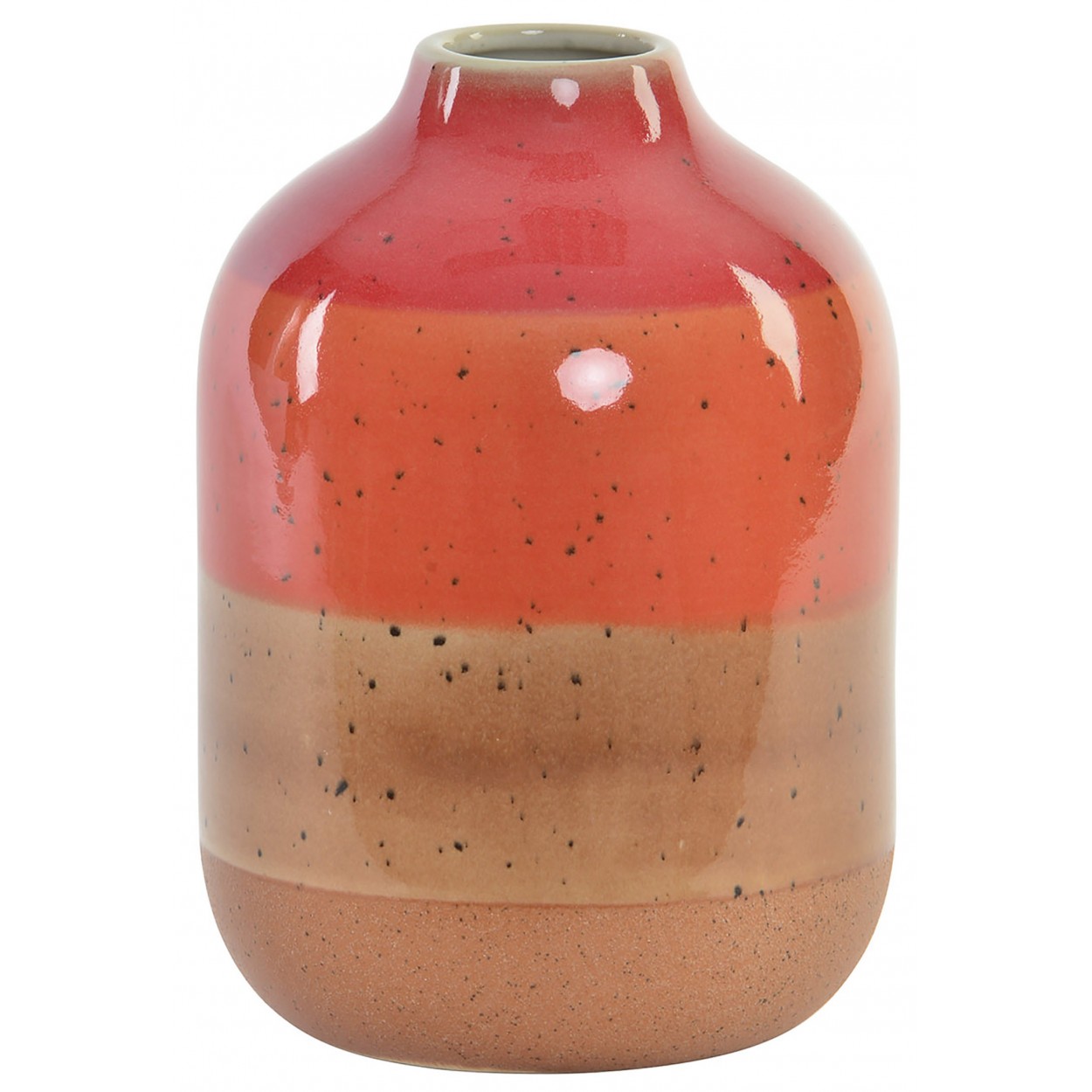 *TARA* JARRÓN DECOARTIVO CERAMICO CORAL 20X14CM