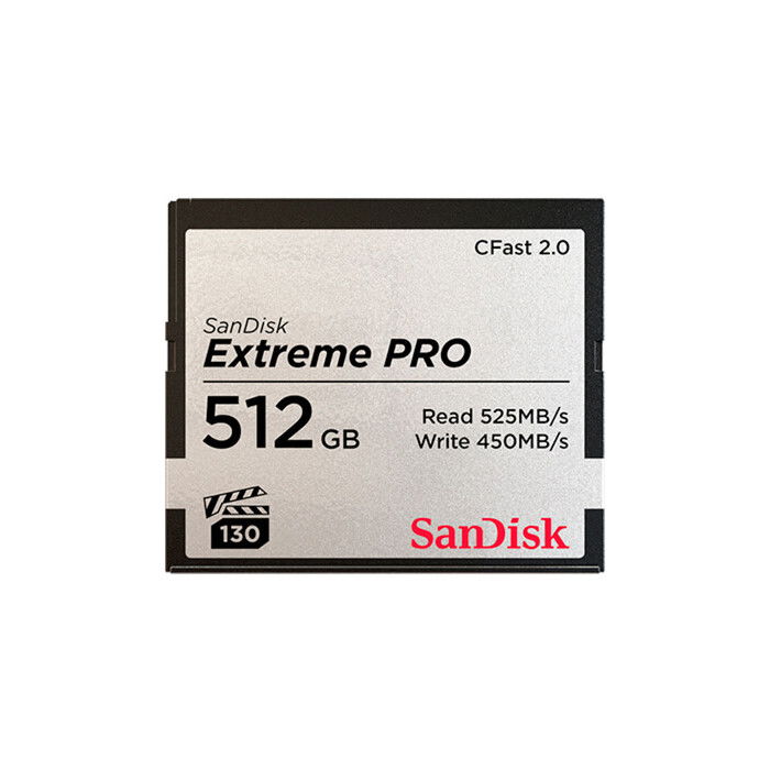 SANDISK TARJETA CFAST EXTREME PRO-512GB-515-525MB/S