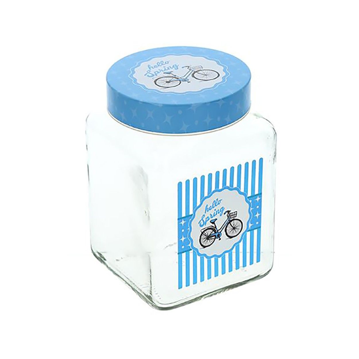 Tarro de Cristal Cuadrado, para Conservas, con Tapa, para la Cocina, de 1,5L. Diseño Original, con estilo Moderno - Hogar y Más