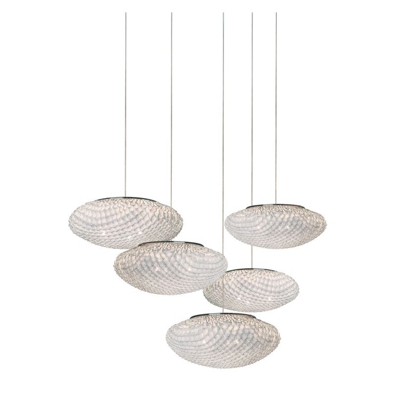 Lámpara de suspensión Tati 5 Tulipas TA04-5