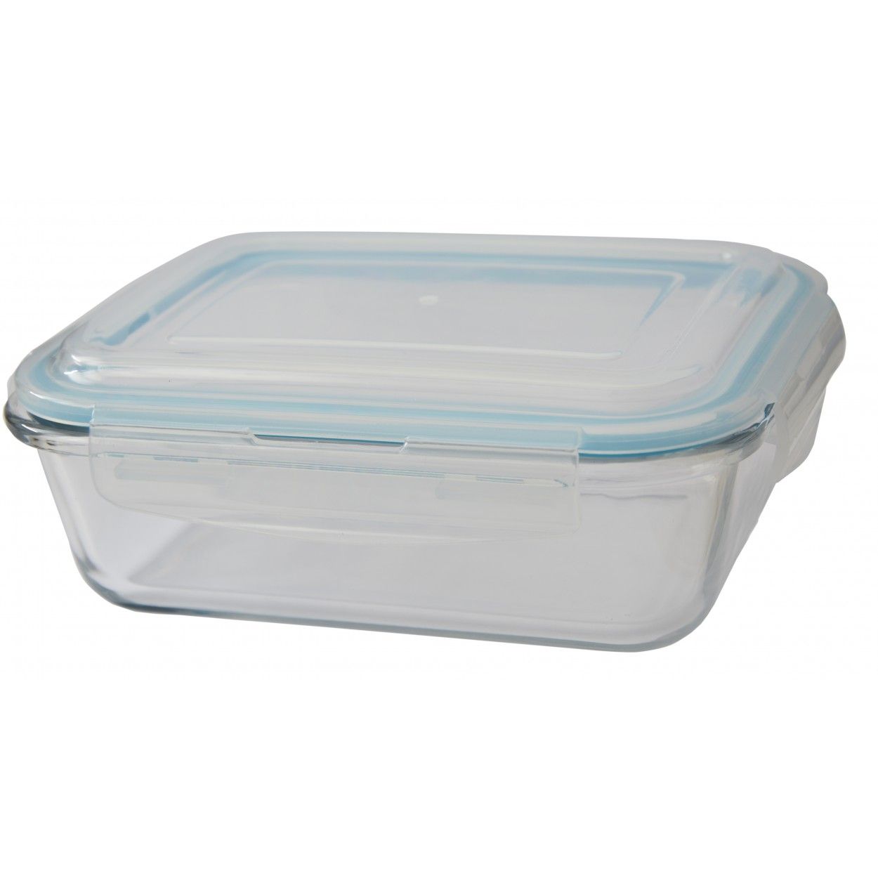 Tupper Cristal Hermético 1550 ml, Fiambrera Transparente. Recipiente de Alimentos. Apto Microondas/Lavavajillas 7,5x22x16,5 cm