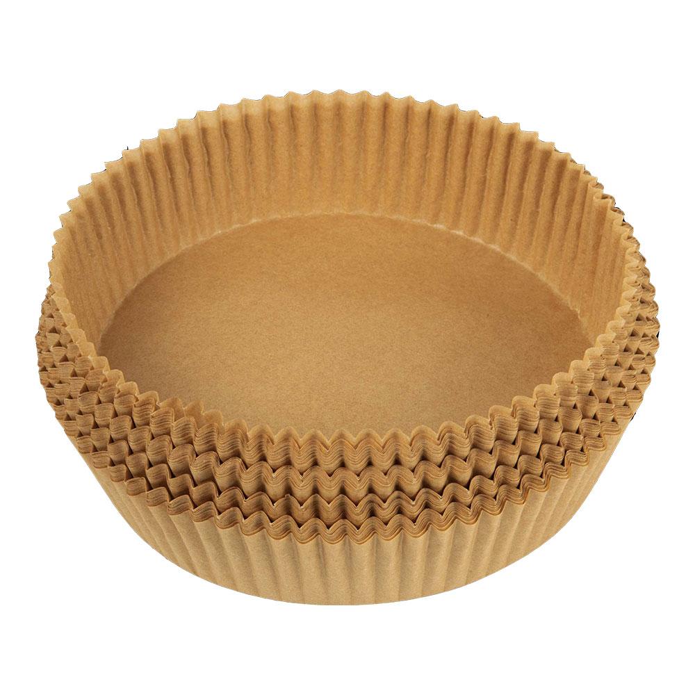 Masterpro Bandeja de papel para freidora de aire Ø26x4,5 cm, marrón, 100 unid, Bgmp-7604